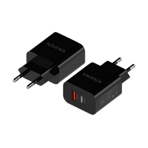 Aisens A1100682 20W USBC USBA Negro Cargador USB Aisens A1100682 20W USBC USBA Negro Cargador USB