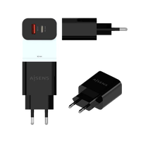 Aisens A1100682 20W USBC USBA Negro  Cargador USB
