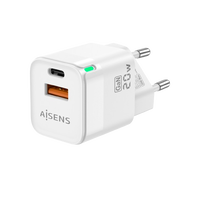 Aisens ASCH20W2P002W USBA USBC 20W Blanco Cargador USB Aisens ASCH20W2P002W USBA USBC 20W Blanco Cargador USB