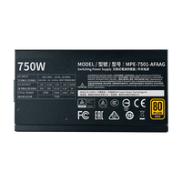 Cooler Master MWE Gold 750 V2 Fuente de alimentación Full Modular750W 80 Plus Gold Cooler Master MWE Gold 750 V2 Fuente de alimentación Full Modular750W 80 Plus Gold