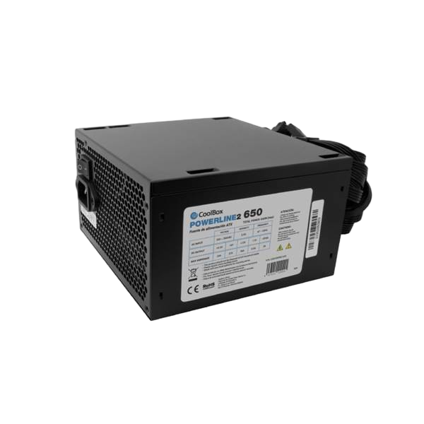 Coolbox Fuente Alimentacion 650W PowerLine2 eficiencia 85 Coolbox Fuente Alimentacion 650W PowerLine2 eficiencia 85