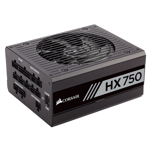 Corsair HX750 80 Platinum full modular 750 W  Fuente Corsair HX750 80 Platinum full modular 750 W  Fuente