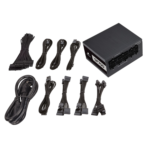 Corsair SF750 80 Platinum Formato SFX 750W  Fuente de Alimentación Corsair SF750 80 Platinum Formato SFX 750W  Fuente de Alimentación