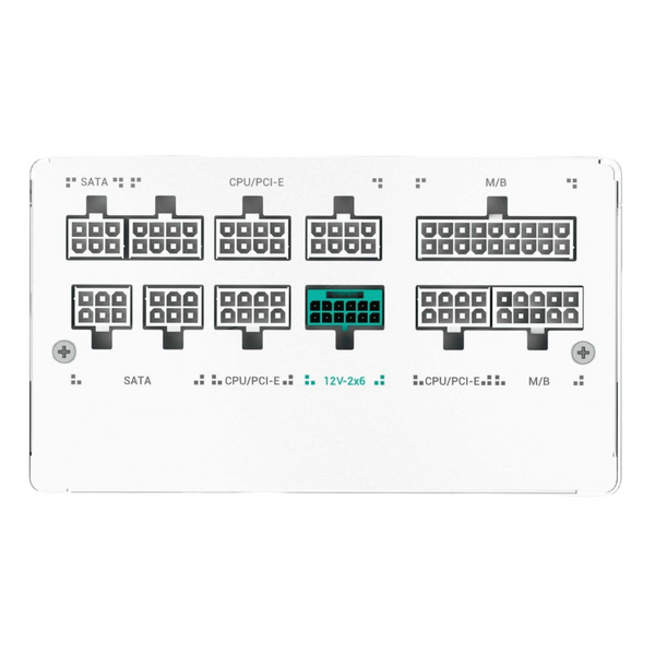 Deepcool PN850M 850W 80 Plus Gold ATX 31 PCIe 51 Fuente de alimentación Blanca Deepcool PN850M 850W 80 Plus Gold ATX 31 PCIe 51 Fuente de alimentación Blanca