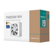 Deepcool PN850M 850W 80 Plus Gold ATX 31 PCIe 51 Fuente de alimentación Blanca Deepcool PN850M 850W 80 Plus Gold ATX 31 PCIe 51 Fuente de alimentación Blanca
