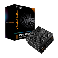 EVGA 750 B5 750W 80 Bronze Full Modular  FA