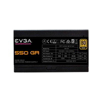 EVGA Supernova 550 GA 550W 80 Gold Full Modular FA EVGA Supernova 550 GA 550W 80 Gold Full Modular FA