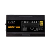 EVGA Supernova 650 G5 650W 80 Gold Full Modular  FA