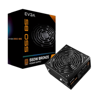 EVGA 550 B5 550W 80 Bronze Full Modular FA EVGA 550 B5 550W 80 Bronze Full Modular FA