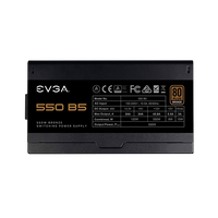 EVGA 550 B5 550W 80 Bronze Full Modular FA EVGA 550 B5 550W 80 Bronze Full Modular FA