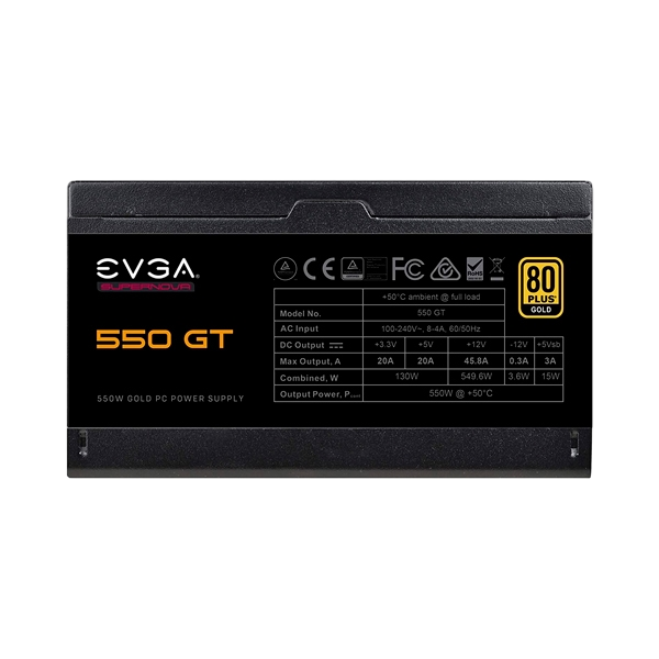 EVGA 550 GT Supernova 550W 80 Gold Full Modular FA EVGA 550 GT Supernova 550W 80 Gold Full Modular FA
