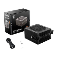 MSI MAG A650BN 650W 80 Bronze Fuente de Alimentación MSI MAG A650BN 650W 80 Bronze Fuente de Alimentación