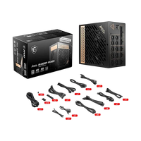MSI MEG AI1300P 1300W 80 Platinum Full Modular PCIe 50 Fuente de Alimentación MSI MEG AI1300P 1300W 80 Platinum Full Modular PCIe 50 Fuente de Alimentación