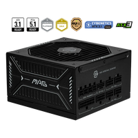 MSI MAG A850GLS PCIE5 80 Plus Gold ATX31 PCIe 51  Fuente de alimentación Full Modular
