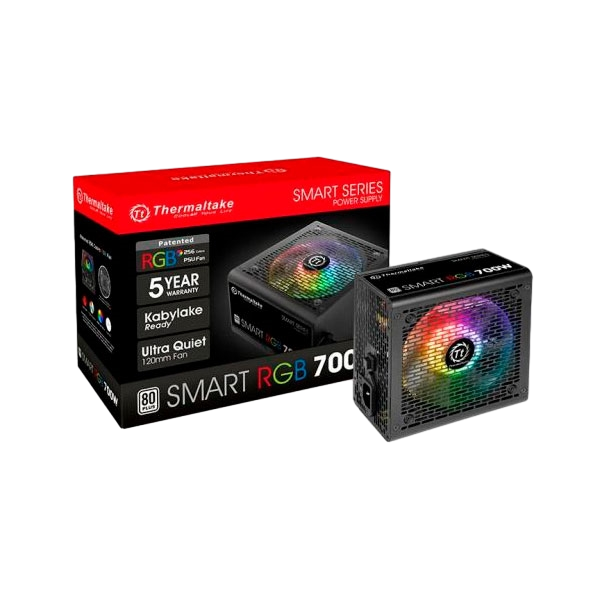 Thermaltake Smart 700W RGB 80 White  FA Thermaltake Smart 700W RGB 80 White  FA