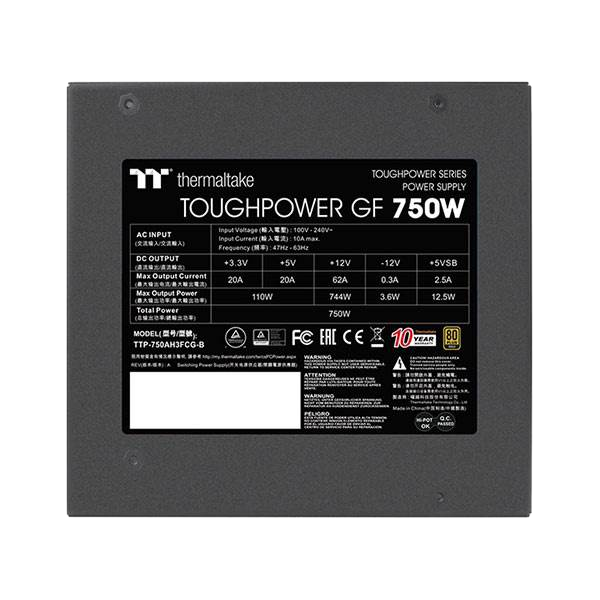 Thermaltake Toughpower  GF 750W Full Modular 80 Gold  FA Thermaltake Toughpower  GF 750W Full Modular 80 Gold  FA