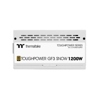 Thermaltake Toughpower GF3 80 Plus Gold 1200W Fuente de alimentación Full Modular Blanca Thermaltake Toughpower GF3 80 Plus Gold 1200W Fuente de alimentación Full Modular Blanca