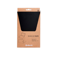 SilverHT Bookcase Wave Funda Negra para Samsung Galaxy Tab A 105 Funda