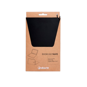 SilverHT Bookcase Wave Funda Negra para Samsung Galaxy Tab A 105 Funda SilverHT Bookcase Wave Funda Negra para Samsung Galaxy Tab A 105 Funda