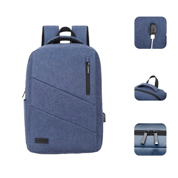 Subblim City Backpack para Portátiles hasta 156 Puerto USB Azul Mochila Subblim City Backpack para Portátiles hasta 156 Puerto USB Azul Mochila