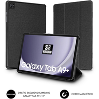 Subblim Shock Case  Funda Tablet Samsung Galaxy Tab A9 Cierre Magnetico Bordes Reforzados 3 Modos de Soporte Color Negro