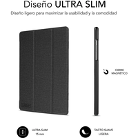 Subblim Shock Case  Funda Tablet Samsung Galaxy Tab A9 Cierre Magnetico Bordes Reforzados 3 Modos de Soporte Color Negro