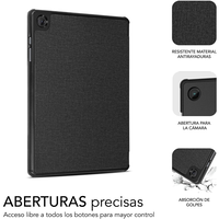 Subblim Shock Case  Funda Tablet Samsung Galaxy Tab A9 Cierre Magnetico Bordes Reforzados 3 Modos de Soporte Color Negro
