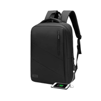 Subblim City Backpack 156 USB exterior Black  Mochila