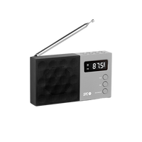 SPC Jetty Negra  Radio Despertador Portátil