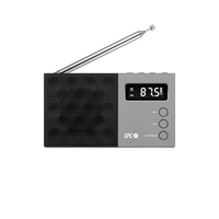 SPC Jetty Negra  Radio Despertador Portátil