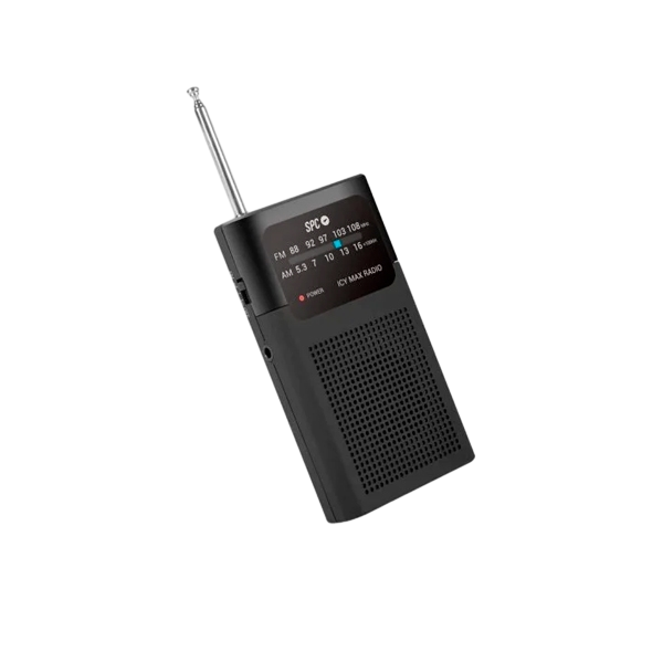 SPC Icy Max Negra  Radio Portátil Analógica SPC Icy Max Negra  Radio Portátil Analógica