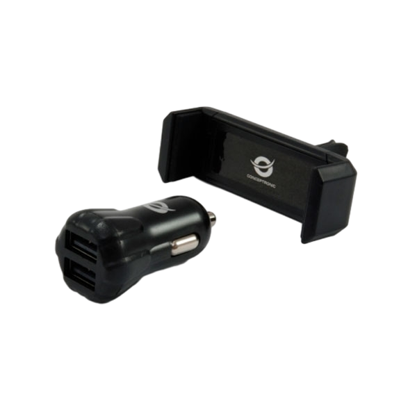 Conceptronic 2 USB cargador  soporte coche  Accesorio Conceptronic 2 USB cargador  soporte coche  Accesorio