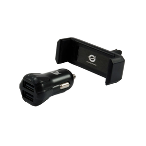 Conceptronic 2 USB cargador  soporte coche  Accesorio