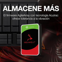 Seagate IronWolf 4TB  Disco Duro Interno 35 SATA 6Gbs HDD CMR 5900rpm 64MB de Caché