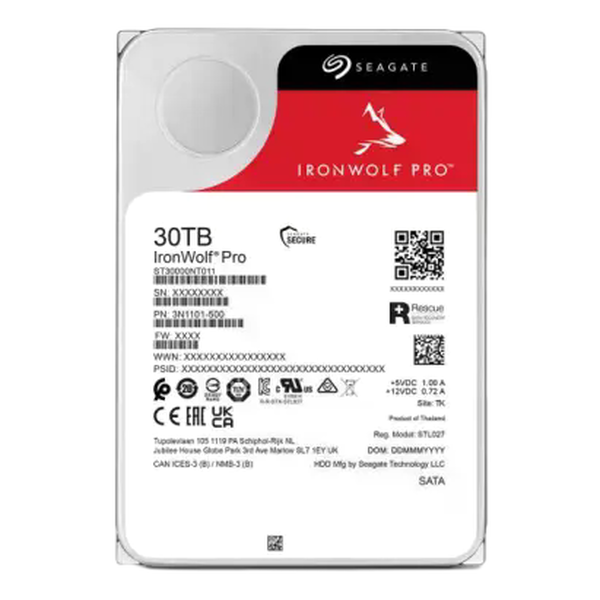 Seagate IronWolf Pro Disco Duro NAS 30TB 35 SATA 7200RPM 256MB Seagate IronWolf Pro Disco Duro NAS 30TB 35 SATA 7200RPM 256MB