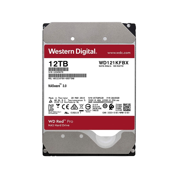 WD Red Pro 12TB 256MB 35 7200rpm  Disco Duro WD Red Pro 12TB 256MB 35 7200rpm  Disco Duro