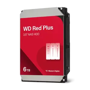 WD Red Plus 6TB Disco Duro NAS 35 HDD 5400rpm SATA III hasta 256MBs Backups 247 WD Red Plus 6TB Disco Duro NAS 35 HDD 5400rpm SATA III hasta 256MBs Backups 247