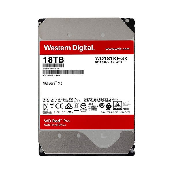 WD Red Pro 18TB 512MB 35 7200rpm Disco Duro WD Red Pro 18TB 512MB 35 7200rpm Disco Duro