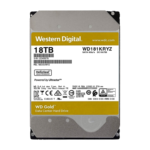 WD Gold 18TB 512MB 35 7200rpm Disco Duro WD Gold 18TB 512MB 35 7200rpm Disco Duro