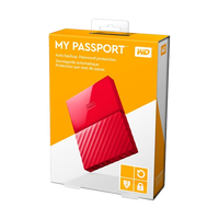 WD My Passport 2TB 25 Rojo Disco Duro Externo WD My Passport 2TB 25 Rojo Disco Duro Externo