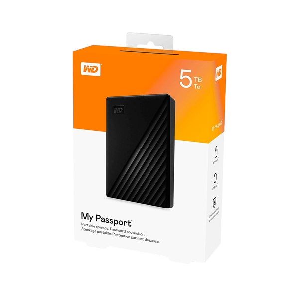 WD Passport 5TB USB 30 25 Negro HDD Externo WD Passport 5TB USB 30 25 Negro HDD Externo