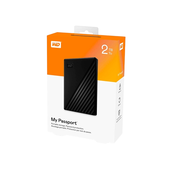 WD Passport 2TB USB 30 25 Negro HDD Externo WD Passport 2TB USB 30 25 Negro HDD Externo