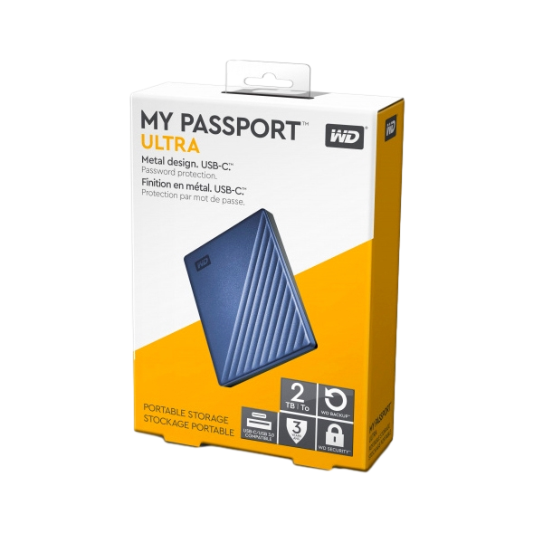 WD Passport Ultra 4TB USB 31 25 Azul  HDD Externo WD Passport Ultra 4TB USB 31 25 Azul  HDD Externo