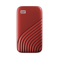 WD Passport 500GB USB 32 Gen 2 25 Rojo SSD Externo WD Passport 500GB USB 32 Gen 2 25 Rojo SSD Externo