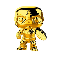 Figura POP Marvel Studios 10 Capitan America Gold Chrome
