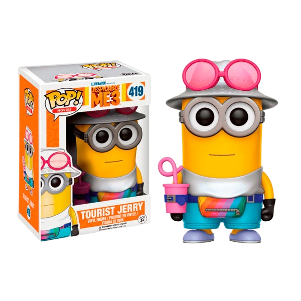 Figura POP Despicable Me 3 Minions Tourist Jerry Figura POP Despicable Me 3 Minions Tourist Jerry