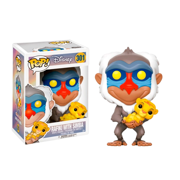 Figura POP Disney El Rey Leon Rafiki con Simba Figura POP Disney El Rey Leon Rafiki con Simba