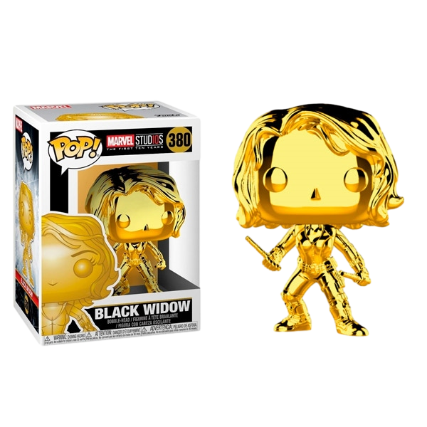 Figura POP Marvel Studios 10 Black Widow Gold Chrome Figura POP Marvel Studios 10 Black Widow Gold Chrome