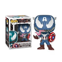 Figura POP Marvel Venom Venomized Capitan America Figura POP Marvel Venom Venomized Capitan America