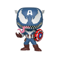 Figura POP Marvel Venom Venomized Capitan America Figura POP Marvel Venom Venomized Capitan America